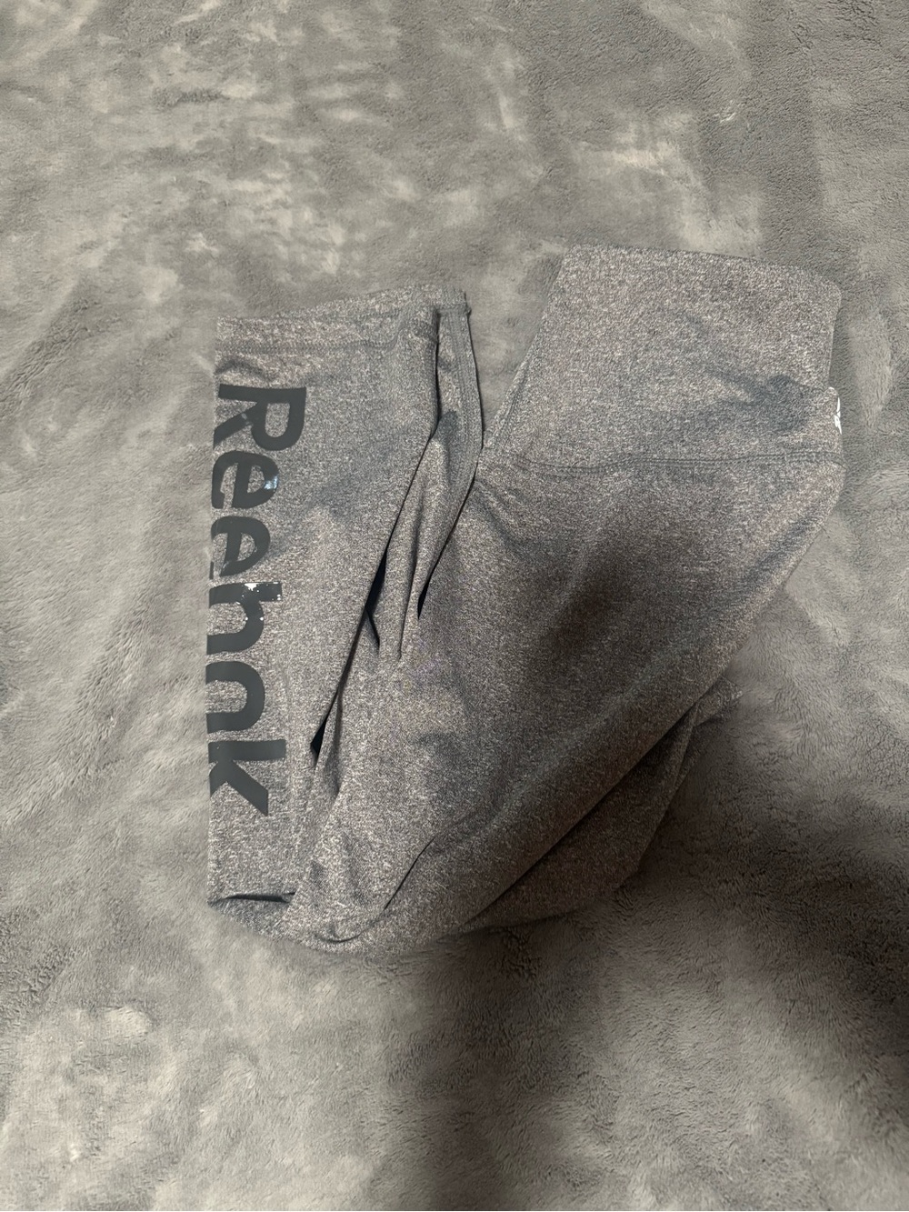 Reebok Heather Gray capri Leggings